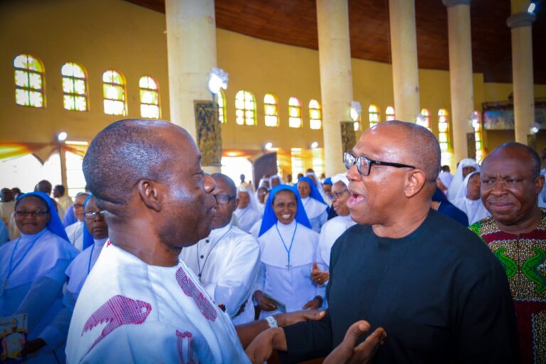Soludo and Obi Meet At A Thanksgiving Service