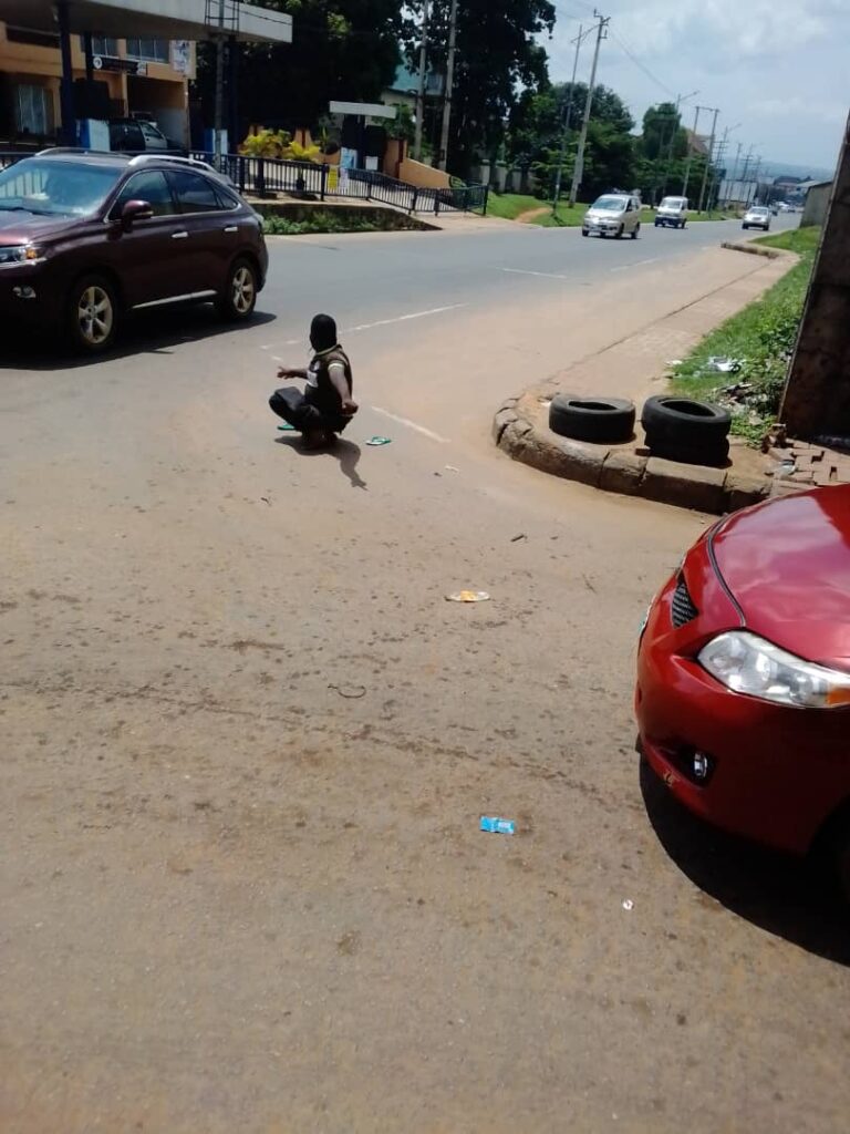 Meet cripples who control traffic in Awka, Anambra State