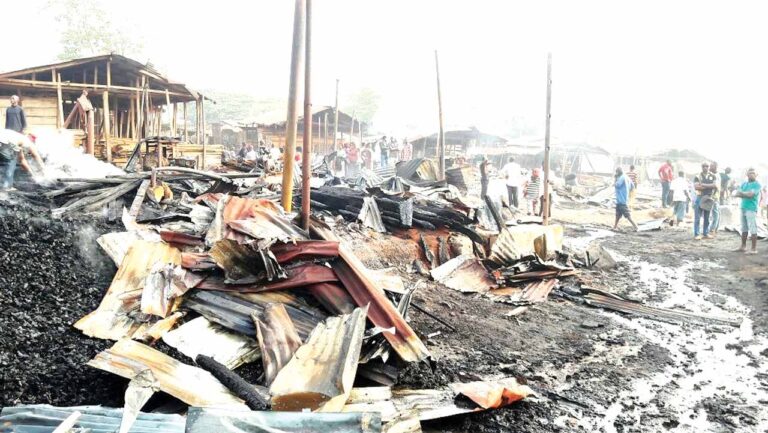 Fire razes Onitsha timber market, destroys machines, planks, wooden doors