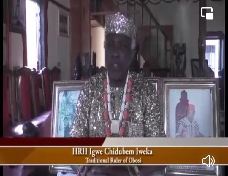 Igwe Obosi Speaks On Murder Of PG Points Blame To Anambra Govt