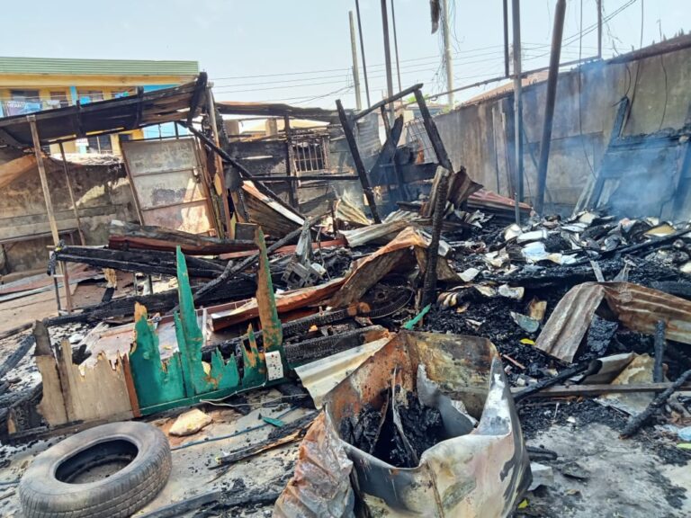 Fire Guts Five Shops In Onitsha General Post Office, Destroys Goods