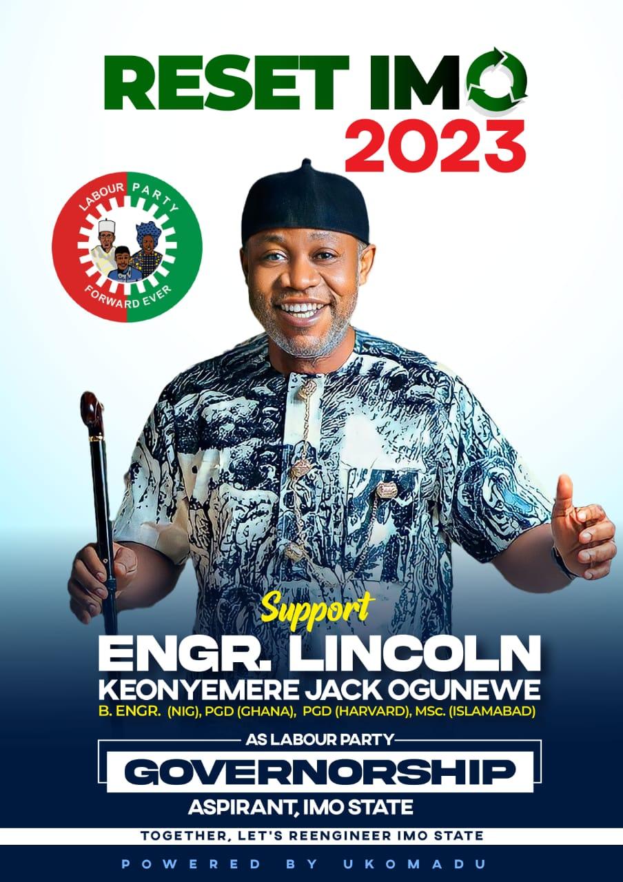 Powerful Diaspora Org Backs Ogunewe for Imo State Labour Party Guber Candidate