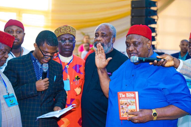 Obi, Southeast Govs Present as Iwuanyanwu Takes Oath as New Ohanaeze President