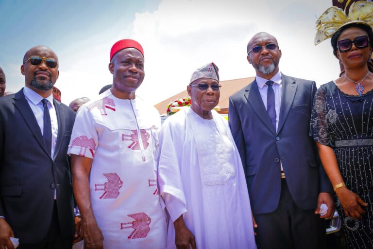 Obasanjo, Soludo, Ekwunife, Others Present as Ex-Minister Buries Mother