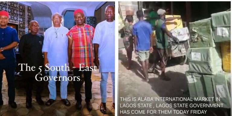 South-East Governors, Alaba Market Traders And Related Matters