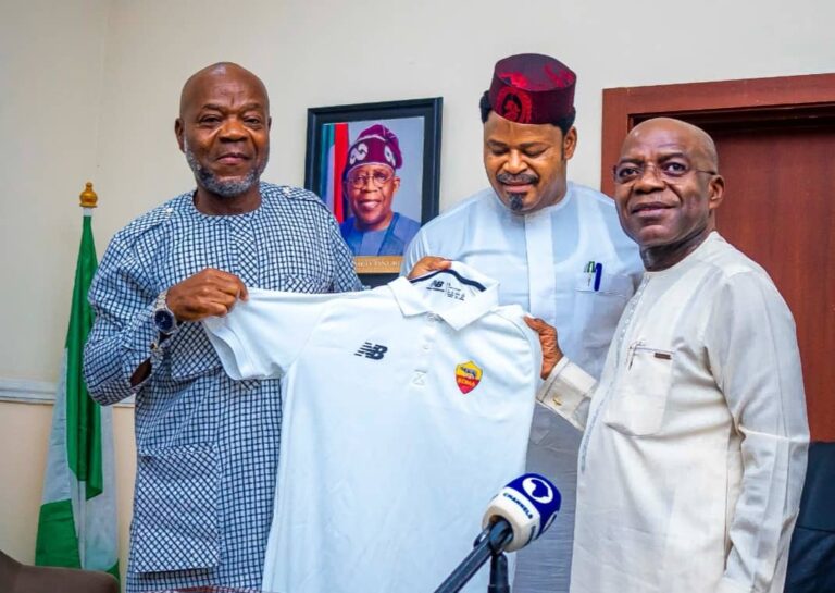 Gov Otti Receives Abia Warriors Chairman, John Obuh, Restates Plan To Rebuild Nsulu Games Village