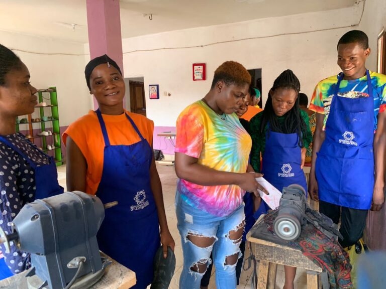 Sharon Ijuolachi aka Ada Ebonyi is a female Shoe maker, from Ebonyi state. A graduate of Ebonyi State University, EBSU, Department of Educational Administration & Planning.