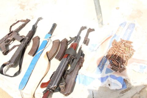 Police neutralise five suspected kidnappers, recover arms, rescue one person
