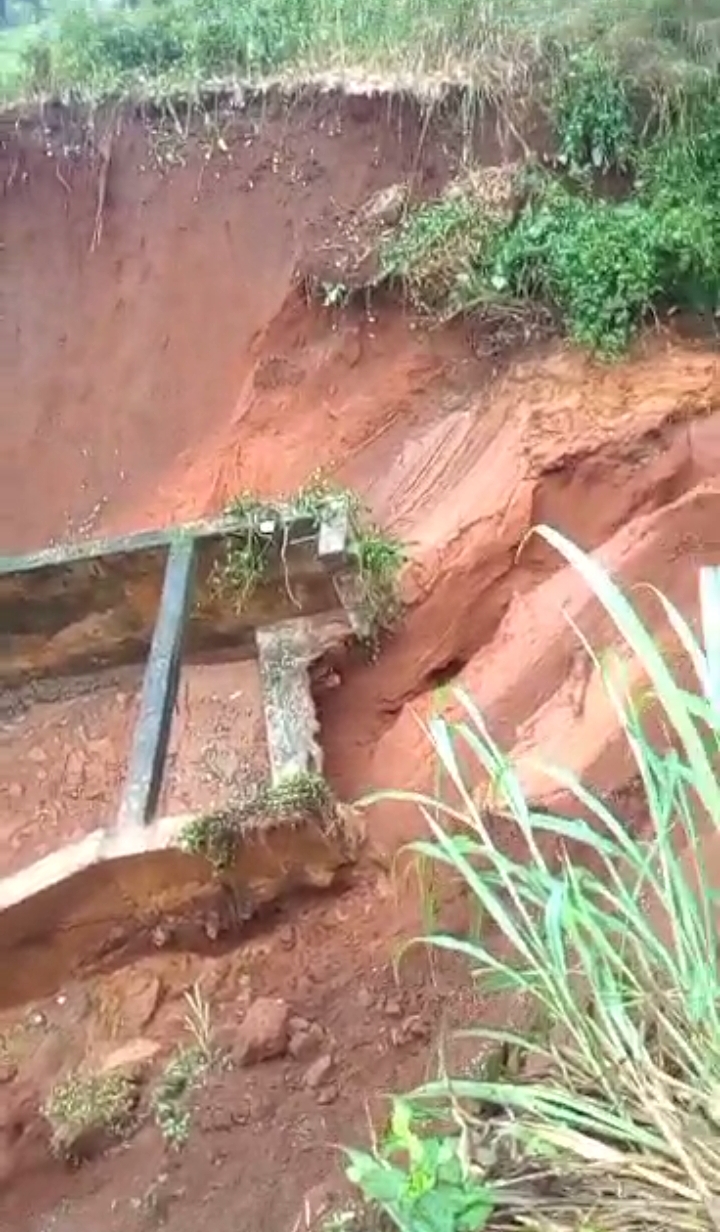 Erosion Gully Tears Anambra Community Apart, Cave-in Electric Poles, Advances Toward Primary School