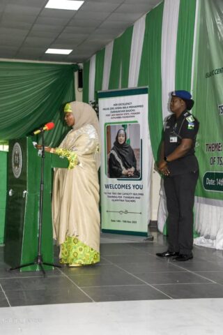 Chairman of the Islamic Center for Peacebuilding Research and Development (IC-PAD) in Abuja, Prof. Ibrahim Ahmad Makari also the Cheif Iman Abuja National Mosque at 2 days training in Bauchi 