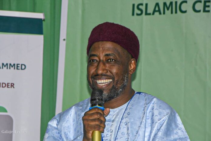 Chairman of the Islamic Center for Peacebuilding Research and Development (IC-PAD) in Abuja, Prof. Ibrahim Ahmad Makari also the Cheif Iman Abuja National Mosque at 2 days training in Bauchi