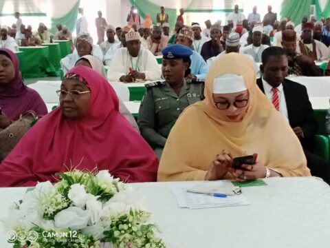 Chairman of the Islamic Center for Peacebuilding Research and Development (IC-PAD) in Abuja, Prof. Ibrahim Ahmad Makari also the Cheif Iman Abuja National Mosque at 2 days training in Bauchi 