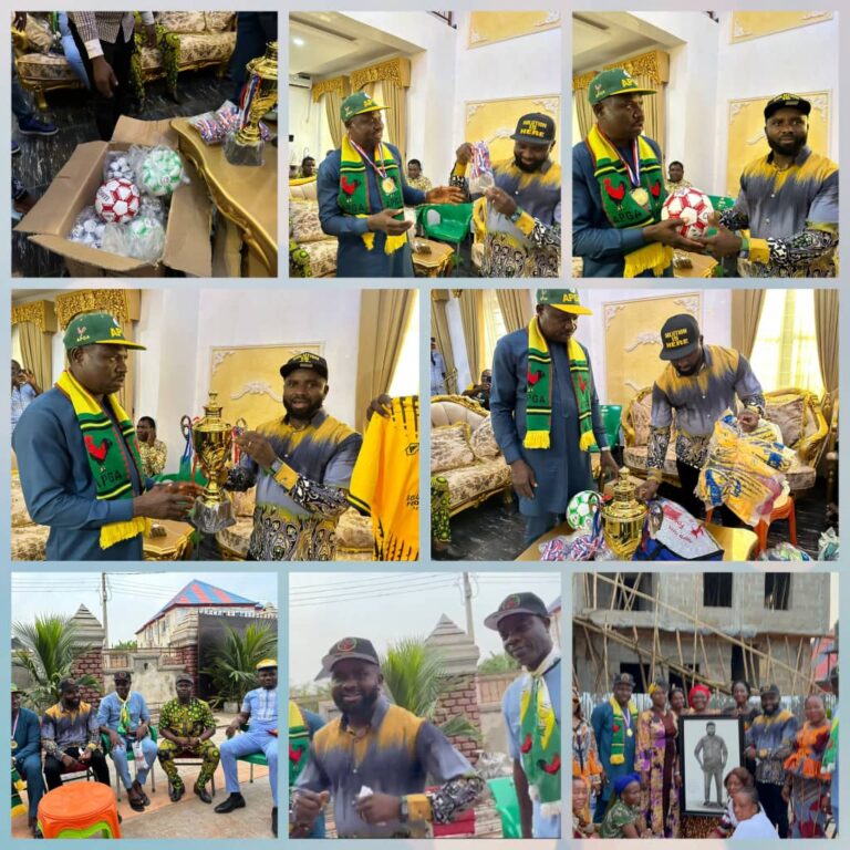 Panegyrics As Soludo’s Commissioner Donates Sports Kits to Anambra East Youths, Hailed by Local Women
