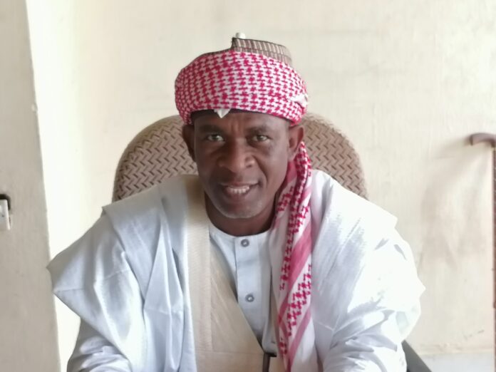 The traditional title holder of Magatakadar of Ningi, Alhaji Mohammed Sabo while addressing journalists over 11-kilometre carriageway dualization in the local government area council.