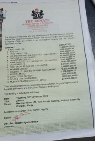 Gov Peter Mbah’s Pinnacle Oil Accused By Senate Of Diverting N10 Billion Gas Intervention Fund