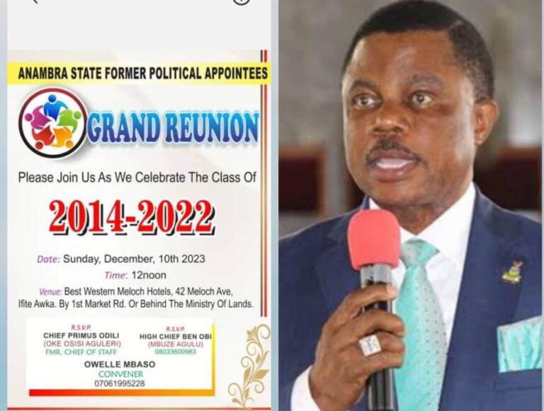 Uncertainty, As All Obiano’s Appointees Plan Mega Re-union in Awka