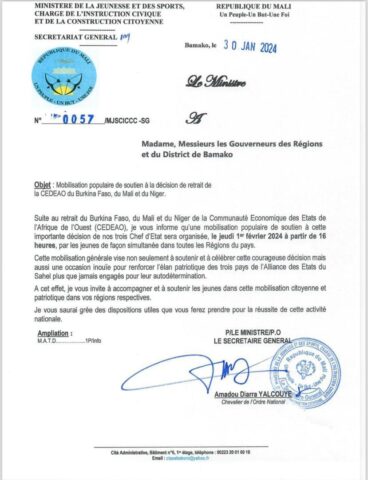 Malian Government Organizes Fake Protest To Show Support For Ecowas Exit At Home