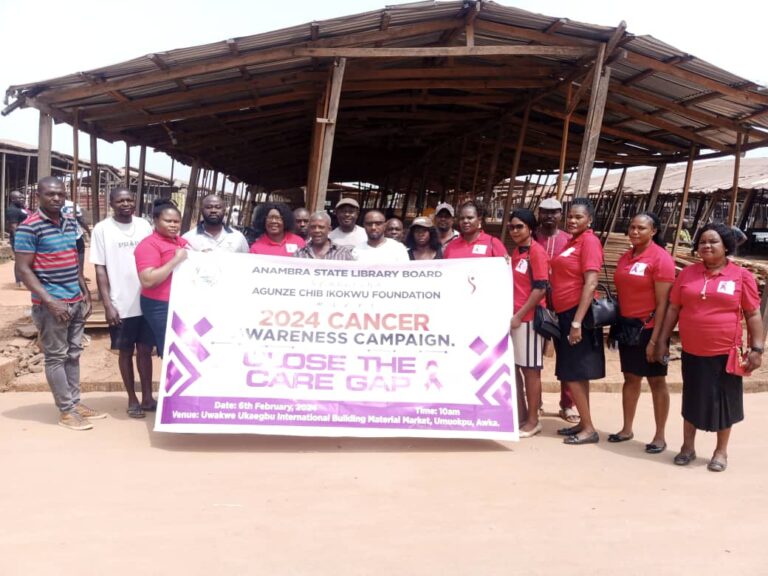 Prioritize Your Health, Update Your Diet — Expert Advises, As Anambra State Library Board Takes Cancer Awareness Campaign to Umuokpu Market