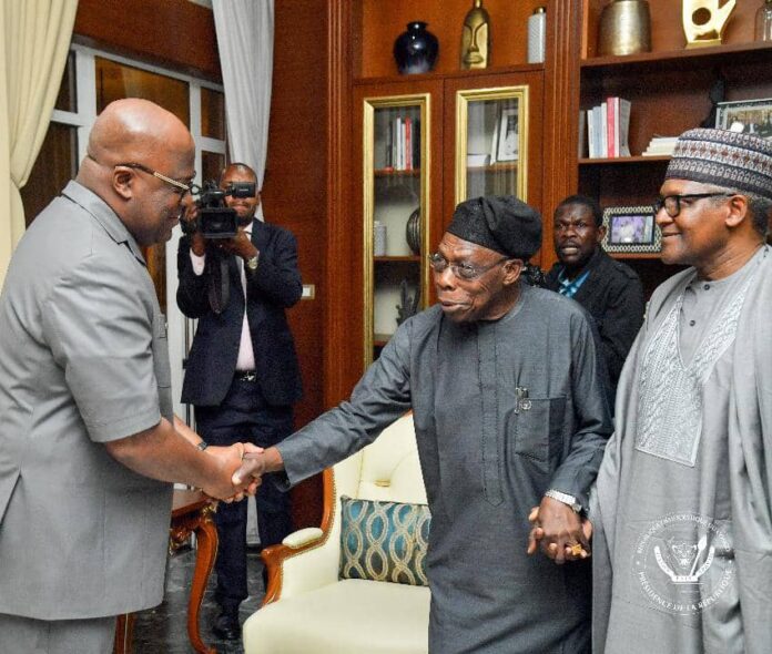 Obasanjo, Dangote meet DRC President Tshisekedi