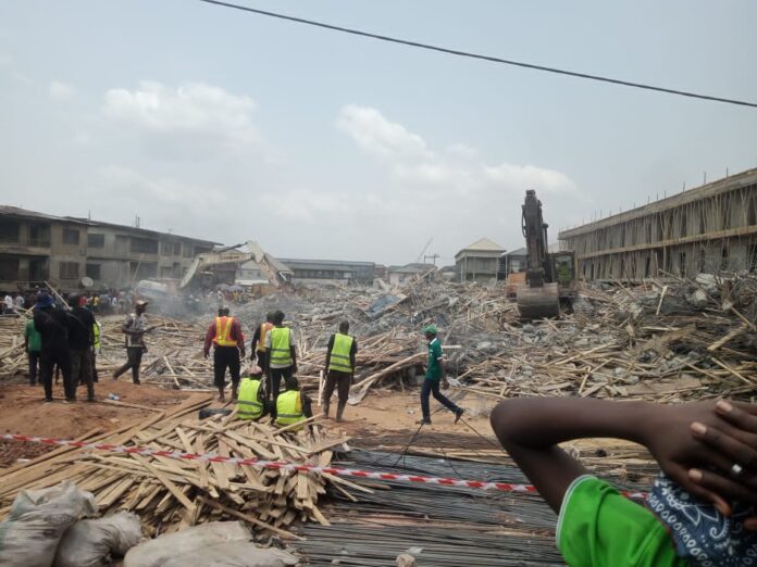 10 feared dread so far as Soludo  visits Onitsha market building collapse scene