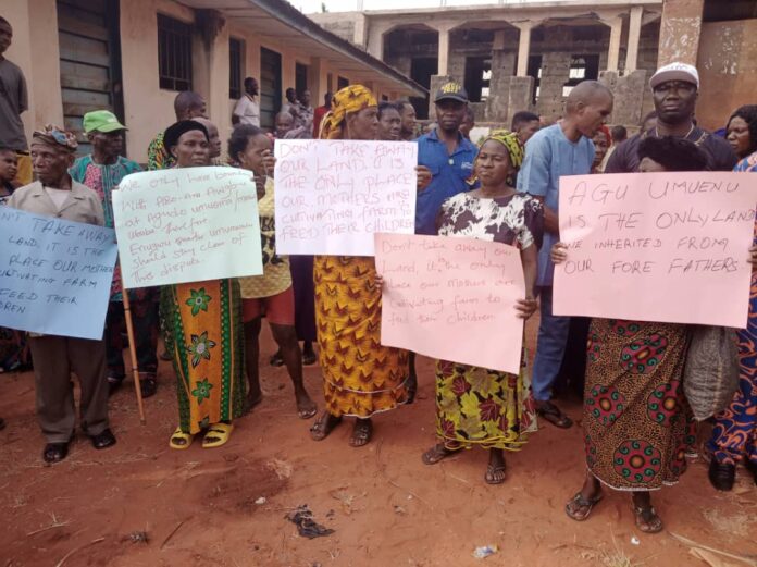 Anambra Community Protests over alleged encroachment into their Ancestral land, Seeks Soludo's Intervention