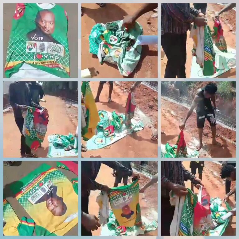 Youths Burn Senator Ubah’s Clothes in Nnewi, Declare Solidarity with Soludo (video)