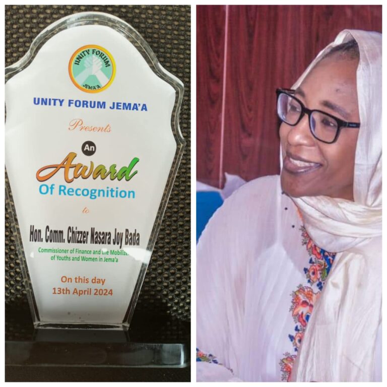 Kaduna finance commissioner bags Jema’a Unity Forum’s award