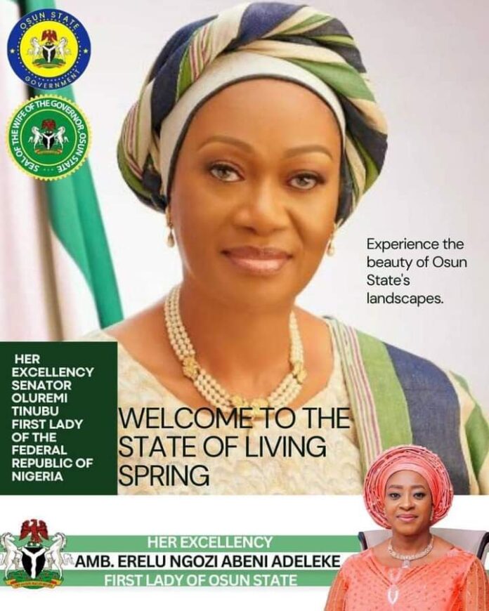 Drama As Two Wives Of Osun Governor Lay Claim To Office Of First Lady, Welcome Remi Tinubu