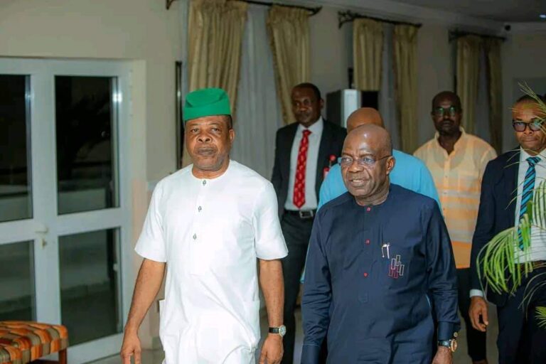 Imo: Ihedioha Visits Abia Governor Otti, Ahead Of His Official Declaration For Labour Party
