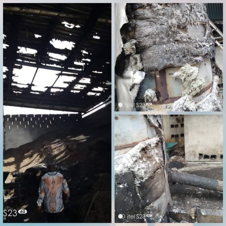 Property Destroyed, As Fire Guts Popular Company in Anambra