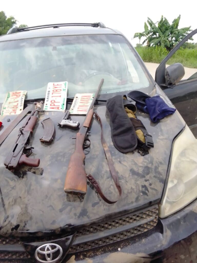 Vehicle, Guns, Charms, Others Recovered, As Hunters Bust Kidnappers’ Den in Anambra