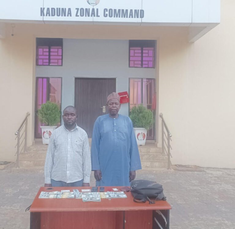 EFCC Arrests Two in Kaduna for Counterfeiting $81,700
