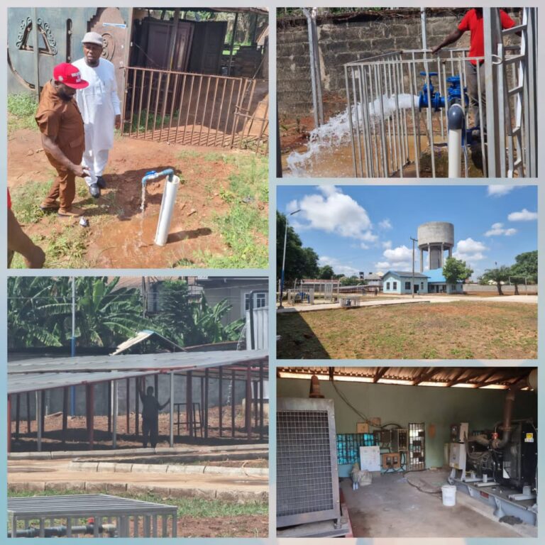 Significant Progress Announced, As Commissioner Chukwuemeka Inspects Nnewi Urban Water Scheme Reactivation Project