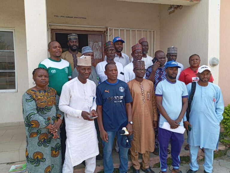 Newly elected executive members while taking oaths of office after election in Bauchi