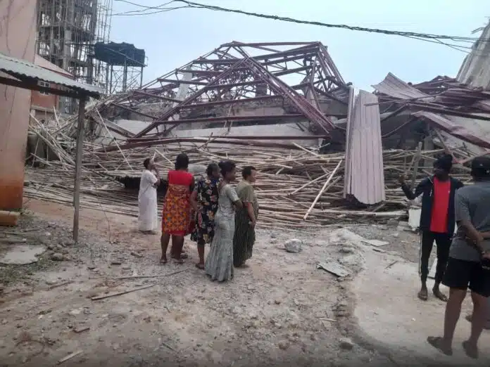 Wreckage of the illfated collapsed Centenary building