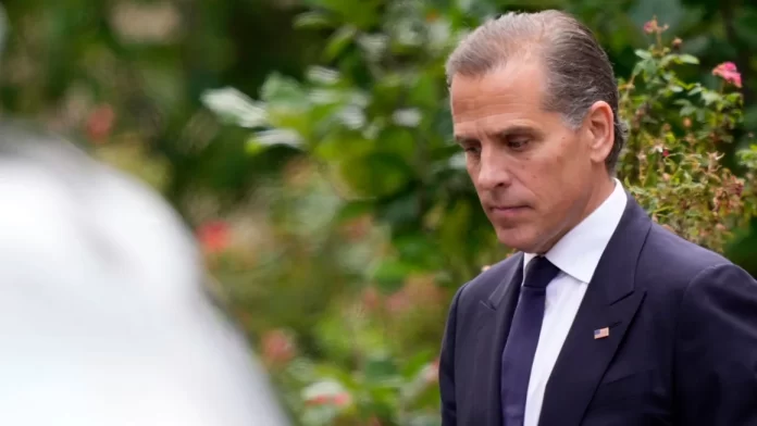 Hunter Biden departs from federal court on Tuesday, June 11, in Wilmington, Delaware. Matt Slocum/AP