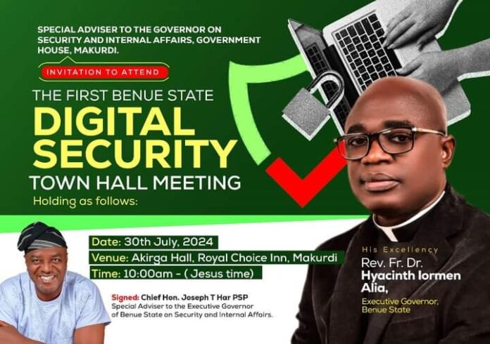 Insecurity: Benue Govt holds Town Hall meeting, to commit N93 billion to Digital security infrastructure