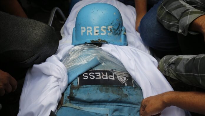 Five journalists killed as Israel steps up bombardment across Gaza