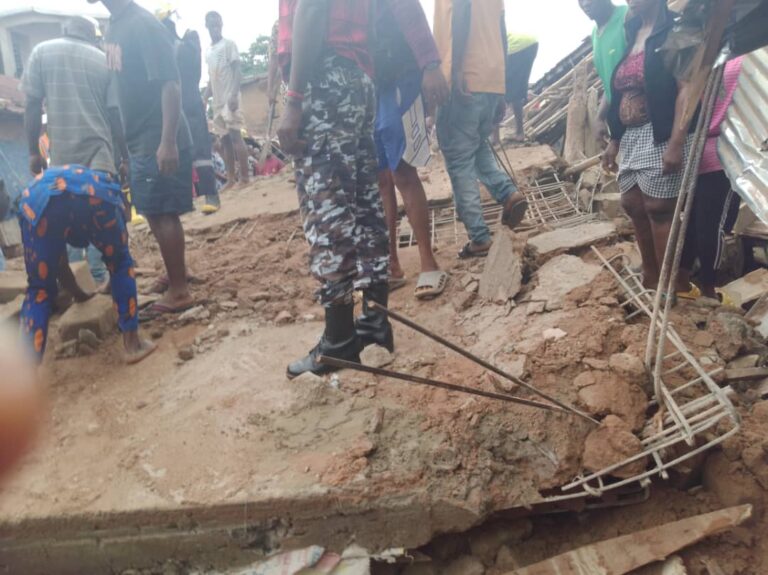 Anambra: Police Give Update on Collapsed Two-Storey Building