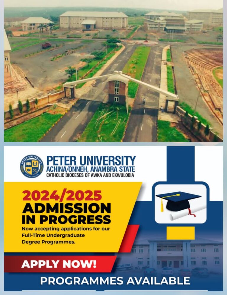 Peter University Woos Prospective Students with New Tech, As Admission Commences for 2024/2025 Session