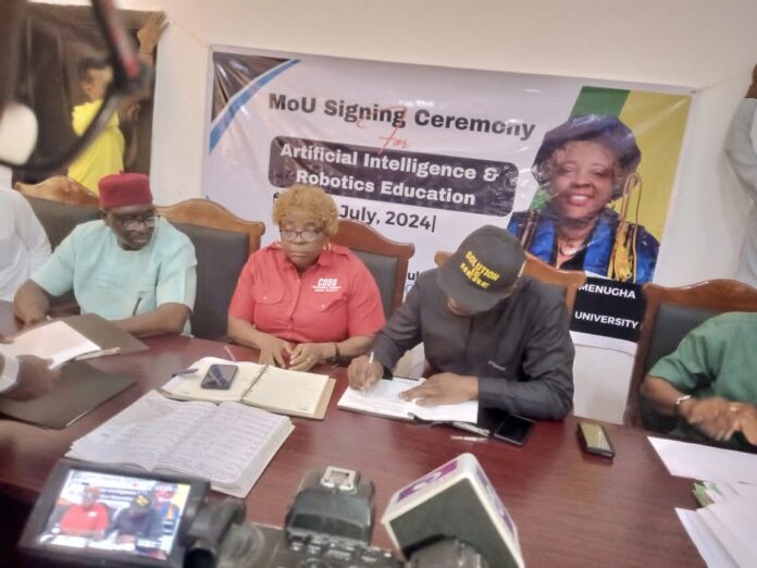 Ojukwu varsity, Robotic firm sign partnership agreement to educate students on artificial intelligence, Robotics