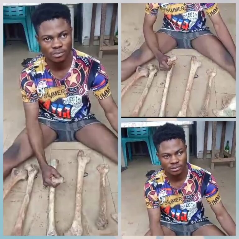 Young Herbalist Arrested with 11 Human Bones in Anambra (Video)