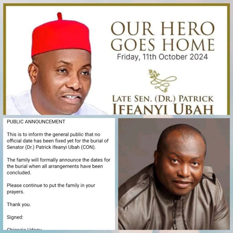 Controversy Trails Senator Ubah’s Burial Date