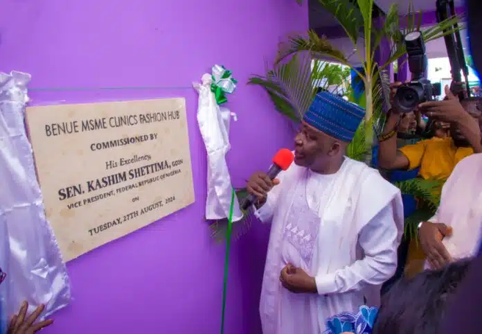 VP Shettima commissions Fashion and ICT Hub, Benue Printing House