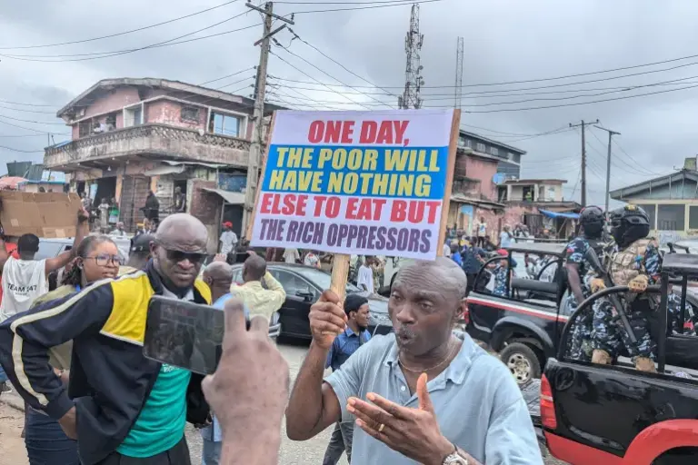 ‘Nigerians are tired’: Protesters fed up with bad governance, soaring costs