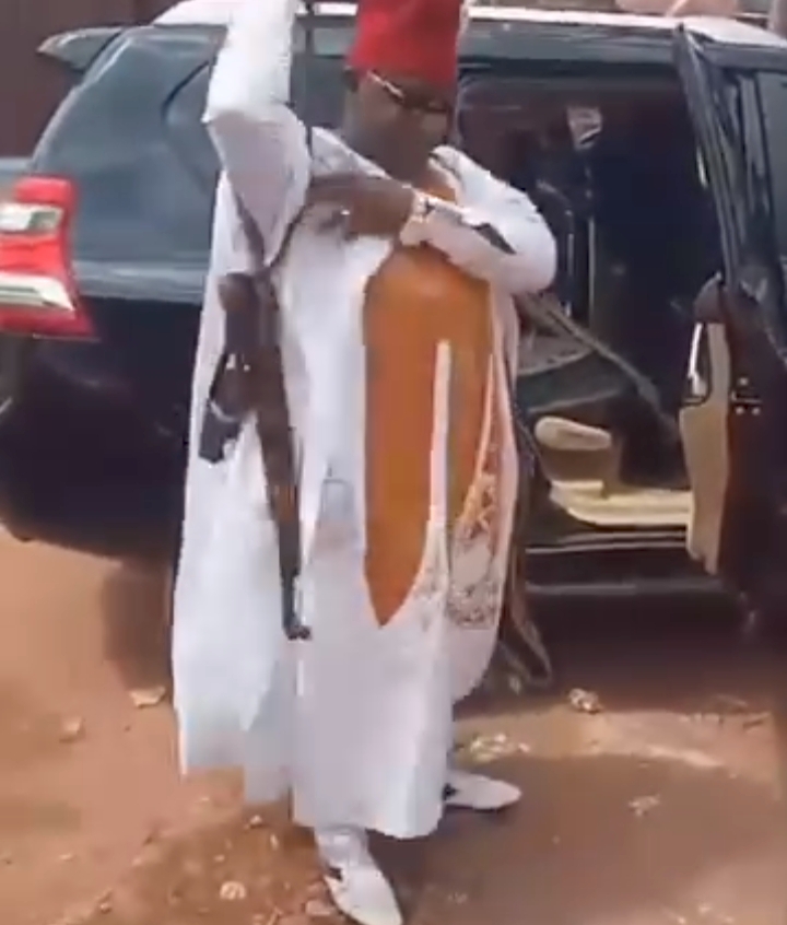 EXCLUSIVE: Prominent Anambra Man Who Was Spotted with AK-47 at Public Function Clears the Air, Decries Rate of Insecurity in Awka