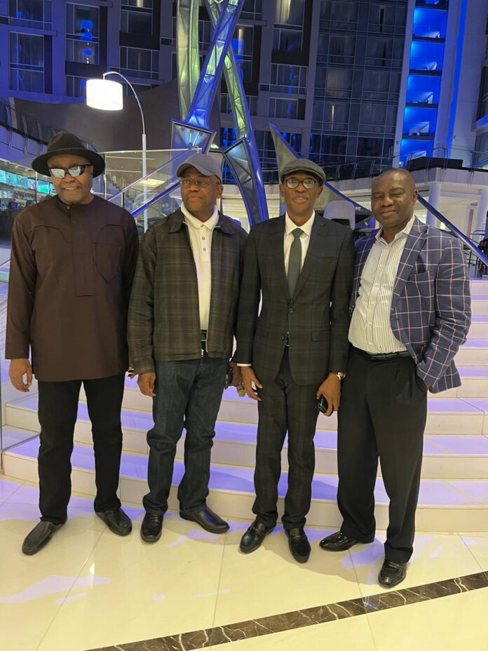 Abure, Prof Oparaoji Other Labour Party Leaders, In High-Level Meeting in the USA