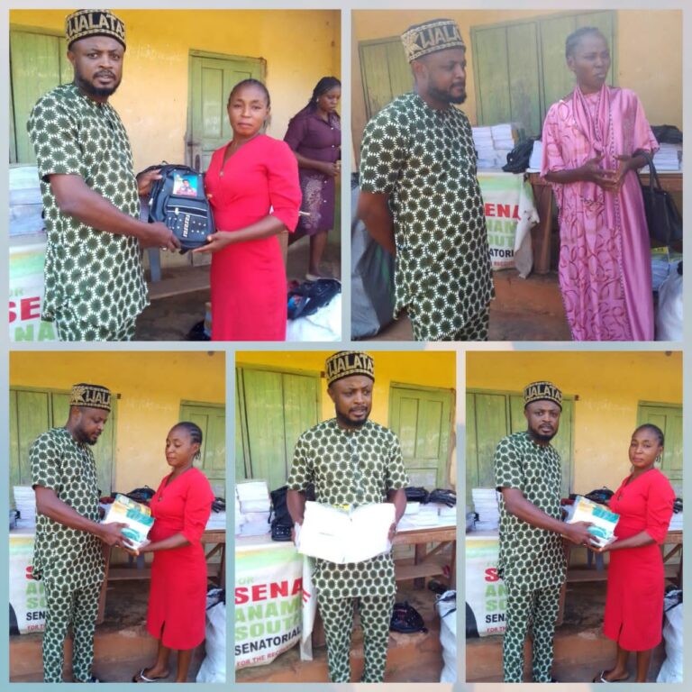 My Philanthropy Is a Divine Mandate, Progressive-Minded, Says Walata Boss, Donates Learning Materials to Schools in Anambra