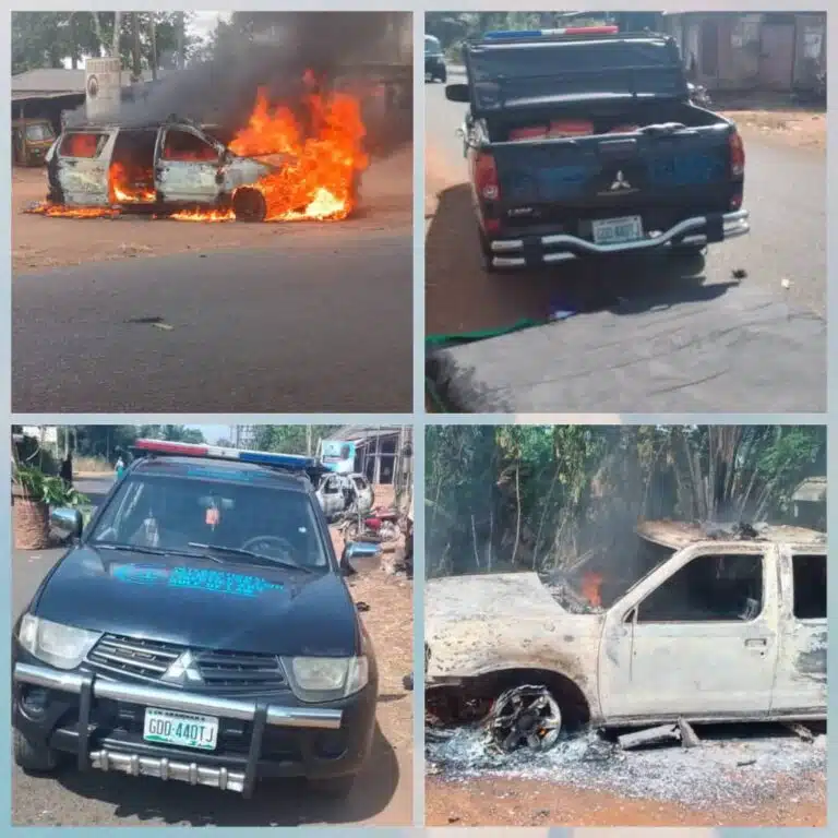 Two Injured, Vehicles Burnt, As Security Operatives, Gunmen Clash in Anambra