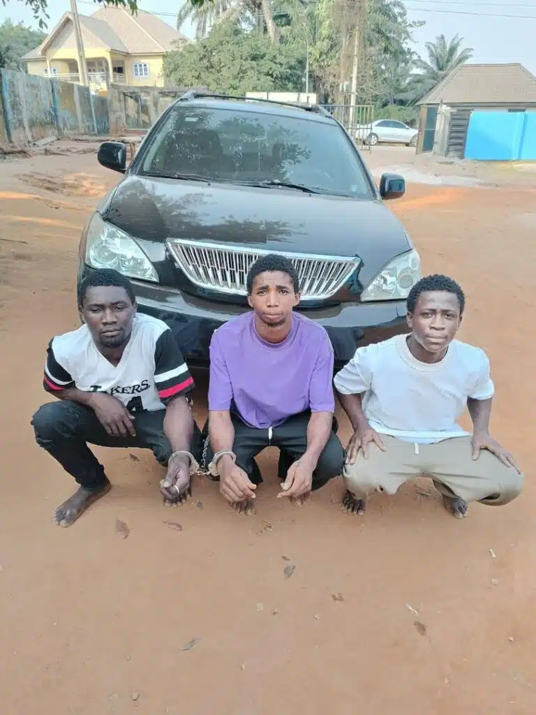 Police Arrest 3 Car Thieves in Anambra, Recover Stolen Vehicle